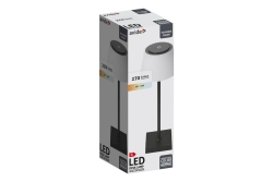 Avide LED Tischleuchte Schwarz USB 4W 3-stufige Lichtfarbe