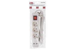 Entac Steckdosenleiste 3fach mit USB 1,5m Schalter...