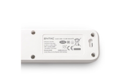 Entac Steckdosenleiste 3fach 2x USB-A & 1 USB-C, 1,5m weiß