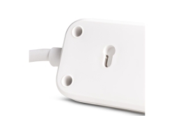 Entac Steckdosenleiste 3fach 2x USB-A & 1 USB-C, 1,5m weiß