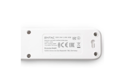 Entac Steckdosenleiste 4fach 3x USB-A, 1,5m weiß