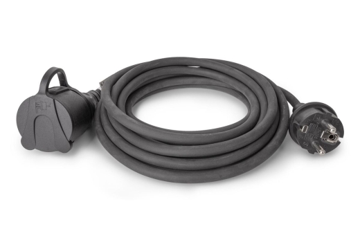 Entac Verlängerungskabel 5m schwarz IP44