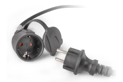 Entac Verlängerungskabel 5m schwarz IP44