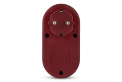 Entac Steckdosenadapter + 2x USB-A burgundy