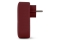 Entac Steckdosenadapter + 2x USB-A burgundy