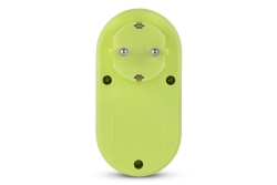 Entac Steckdosenadapter + 2x USB-A lime