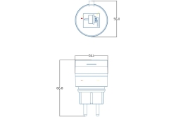 Entac WLAN Außensteckdose schwarz IP44