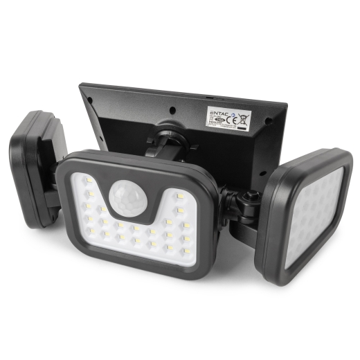Entac Wandlampe outdoor mit PIR & Solarfunktion 3fach