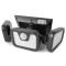 Entac Wandlampe outdoor mit PIR & Solarfunktion 3fach