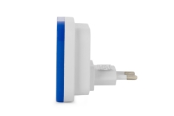 Entac Nachtlicht 0.5W quadratisch CW Blue Dämmerungssensor