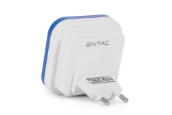 Entac Nachtlicht 0.5W quadratisch CW Blue Dämmerungssensor