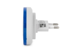 Entac Nachtlicht 0.5W Kreis CW Blue Dämmerungssensor