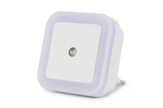 Entac Nachtlicht 0.5W quadrat. CW White Dämmerungssensor