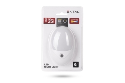 Entac Nachtlicht 0.5W Oval WW White Dämmerungssensor