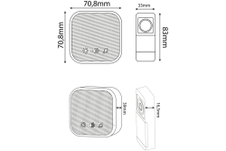 Entac Türklingel IP44-Sender inkl. 1xCR2032