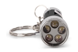 Entac Taschenlampe 5LED Schlüsselanhänger Schwarz