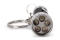 Entac Taschenlampe 5LED Schlüsselanhänger Schwarz