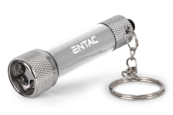 Entac Taschenlampe 5LED Schlüsselanhänger Silber