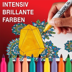 Sharpie Marker Fein Rundspitze Hellblau 12 Stück