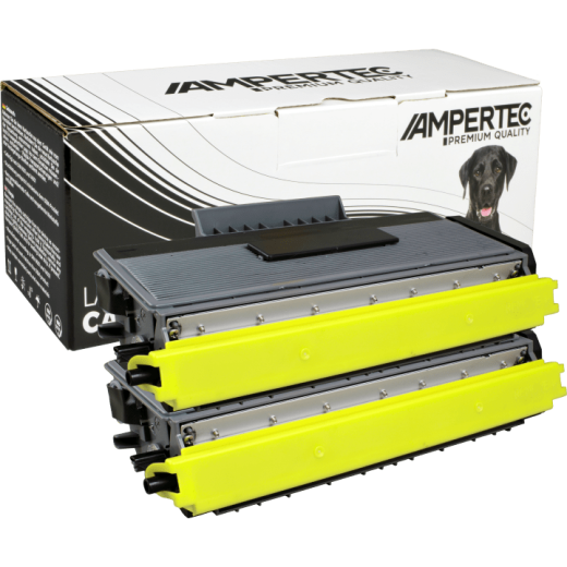 2 Ampertec Toner ersetzt Brother TN-3280 Doppelpack schwarz
