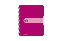 Herlitz Spiralblock to go PP-Cover A5 80 Bl. beere