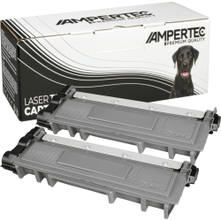 2 Ampertec Toner ersetzt Brother TN-2320 Doppelpack schwarz