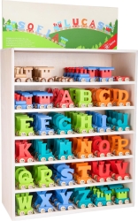 Display Buchstabenzug bunt