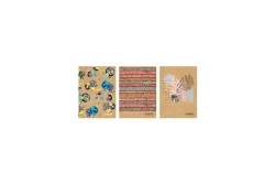 Herlitz NB A6/80 kariert Kraftpapier Cover M.s