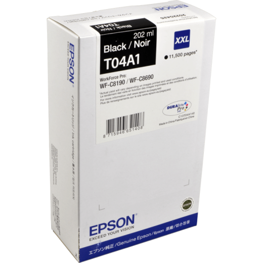 Epson Tinte C13T04A14N schwarz XXL T04A1