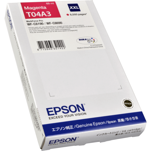 Epson Tinte C13T04A34N magenta XXL T04A3