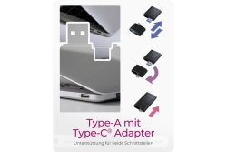 Card Reader IcyBox 2 in 1 USB 3.2 Gen 1 Type-C/A