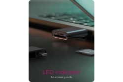 Card Reader IcyBox 2 in 1 USB 3.2 Gen 1 Type-C/A
