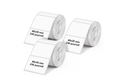 Olympia Etikettenrolle für PM220 3er Pack weiss
