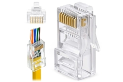 Equip Steckersatz Cat6 RJ45 UTP ungeschirmt 100Stk transpare
