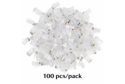 Equip Steckersatz Cat6 RJ45 UTP ungeschirmt 100Stk transpare