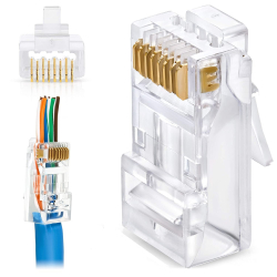 Equip Stecker Cat6a RJ45 UTP geschirmt werkzeugfrei 100Stk