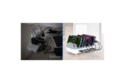 MANHATTAN 10-Port USB-Power Delivery-Ladestation 200W