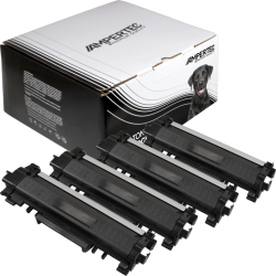 4 Ampertec Toner ersetzt Brother TN-2410 Multipack schwarz