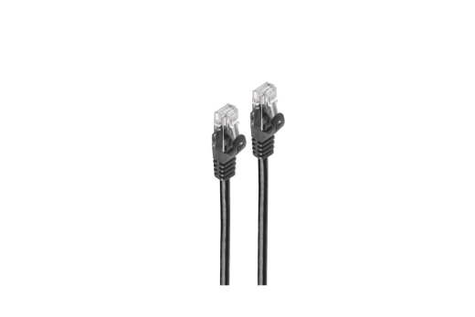 Shiverpeaks RJ45 Patchkabel U/UTP mit CAT7 Rohk., schw. 2m