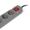 Entac Steckdosenleiste 3fach 2x USB-A, 1,5m grau