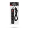 Entac Steckdosenleiste 3fach 2x USB-A, 1,5m schwarz