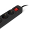Entac Steckdosenleiste 3fach 2x USB-A, 1,5m schwarz
