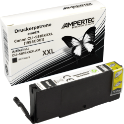 Ampertec Tinte ersetzt Canon CLI-581BK XXL schwarz