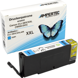 Ampertec Tinte ersetzt Canon CLI-581C XXL cyan
