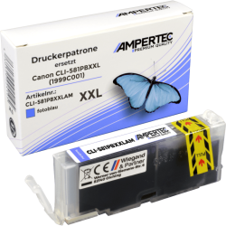 Ampertec Tinte ersetzt Canon CLI-581PB XXL photo blau