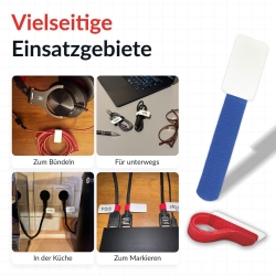 LTC Klettkabelbinderlabel Set wiederverwendbar, mix,10er