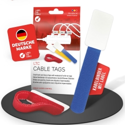 LTC Klettkabelbinderlabel Set wiederverwendbar, mix,10er