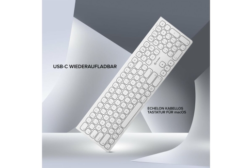 Alogic Tastatur Wireless weiß für MAC