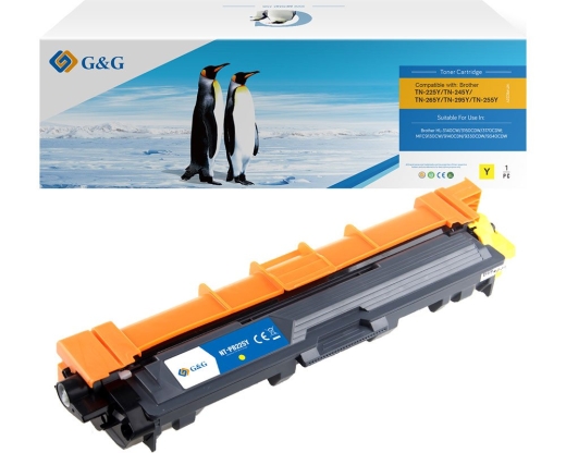 G&G Toner kompatibel mit Brother TN-241Y/242Y/245Y/246Y