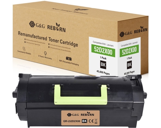G&G Reborn-Toner kompatibel mit Lexmark 522X/ 52D2X00